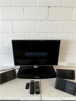 32” Samsung tv and Bose speaker system