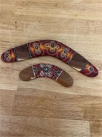 Hand painted Australian boomerang