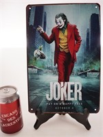 Affiche en métal du Joker (Batman), 8'' x 11.5''