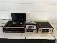 Record player, 8 track player, scanning monitor