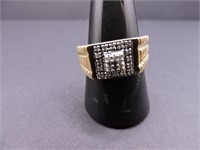 14K Yellow Gold 25 1/2 pt Cut Diamonds Ring