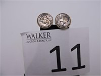 1937 and 1939 Mercury Dime Cuff Links