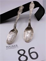 Antique Sterling Silver Commemorative Spoons