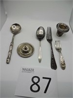 Antique Sterling and Silver Tone Utensils