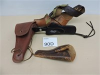 Four Vintage and Military Holsters