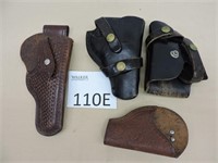 Four Military and Vintage Holsters