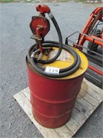 55 Gallon Drum with Crank Pump