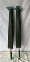 Pair of vtg. bamboo umbrellas
