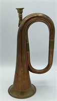 12" copper & brass bugle