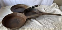 3 cowboy campfire skillets