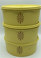 3 tupperware cannisters