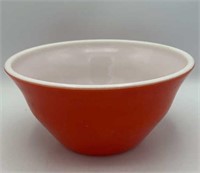 McKee glass cherry red mixing bowl