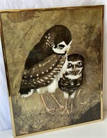 Signed Richard Hinger "Burrowing Owls" Print