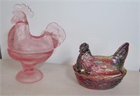 Rooster & Hen Covered Dishes