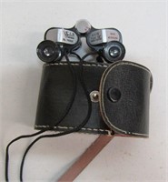 Plum coated vintage mini Binoculars 6x15