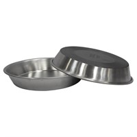 Matte Stainless Steel Cat & Dog Dish Bowl - Silver