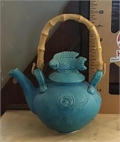 Asian pottery teapot