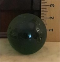 Round glass paperweight