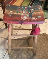 Painted stool