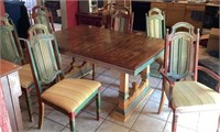 Painted table and chairs