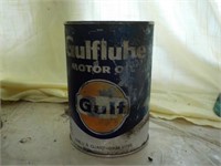 Gulf motor oil can