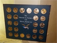 History of America bronze coin collection