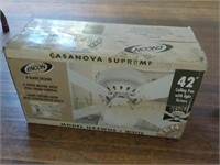 42" ceiling fan with light fixture new in box