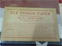 Dr. H.C. Porter's Towanda Fly Paper Poison paper