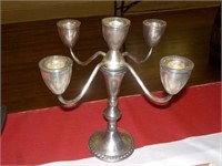 Sterling weighted candleabra