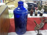 8" Cobalt blue bottle