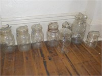 Wire top canning jars