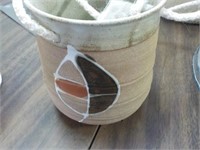 4" clay hanging pot