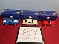 (3) 1:24 Die Cast Chevy Cars