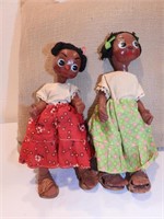 2 Vintage Mexican Female Dolls