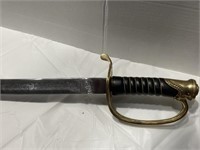 USA Civil war curved sword and scabbard  -