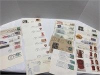 First day of issue envelopes with stamps large