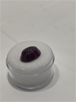Cut and Faceted Madagascar ruby 8.8 carat oval
