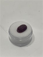 Cut and Faceted Madagascar ruby 8.3 carat oval
