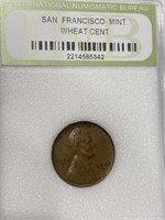 San Francisco mint wheat cent penny coin