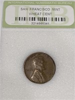 San Francisco mint wheat cent penny coin