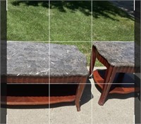Coffee and end tables - Measure 24“ x 26“ and 26“