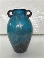 Heavy Fine Quality Crystal Dbl Handled Vase