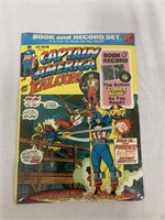 Captain America Record & Book Set Sealed 1974