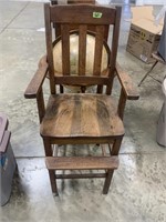 Oak Childs High Chair
