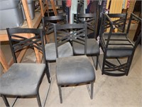 Set of 6 Black Chairs