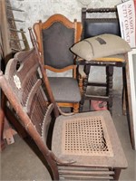 Lot of Cool Vintage Wood Chairs