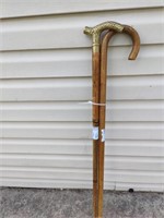 2 Walking Canes (1) with Brass Handle