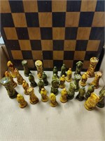 Chess Board with Ceramic Pieces