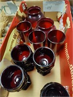 Box Red Ruby Glassware