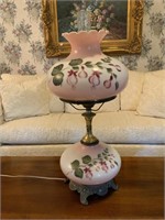 LARGE HAND-PAINTED BANQUET LAMP